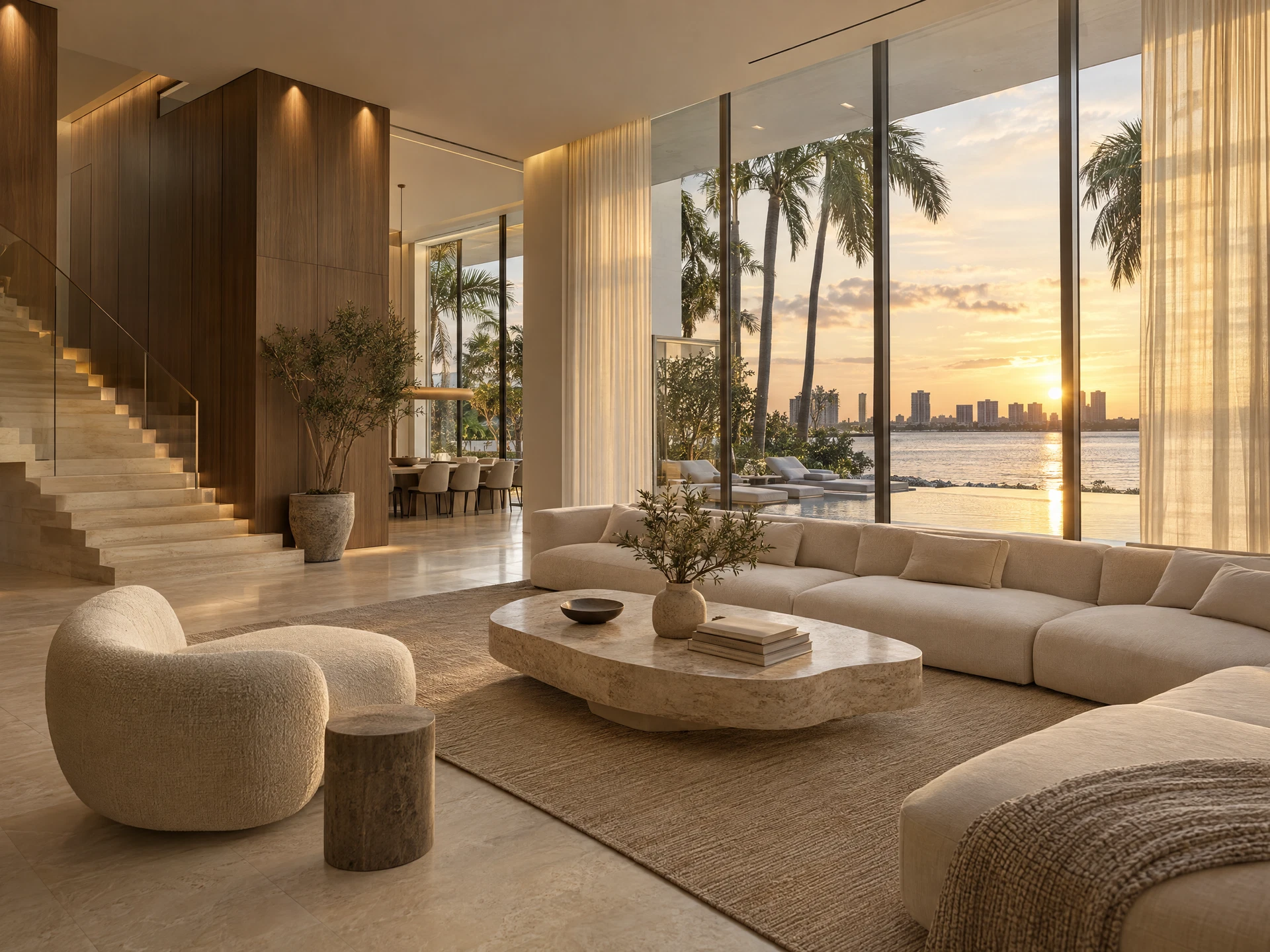 Residencia con automatización discreta